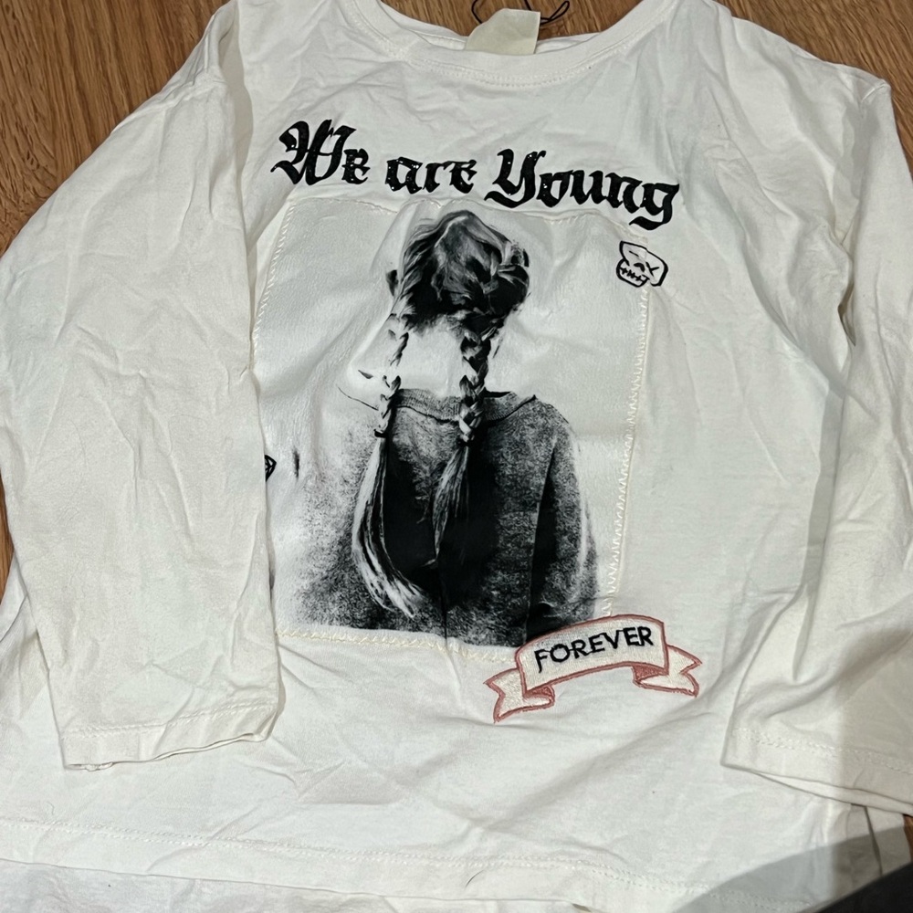 We Are Young Forever Tee, size 7